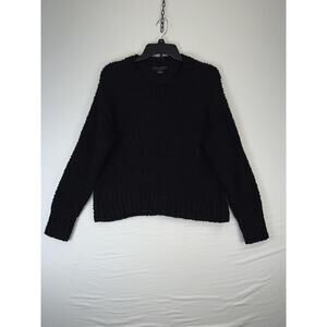 Social Standard By Sanctuary Sweater Womens Large Black Boucle Cozy Soft